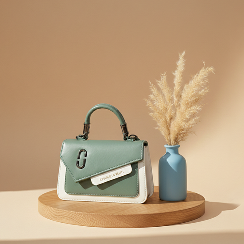 Elegant Two-Tone Bag 